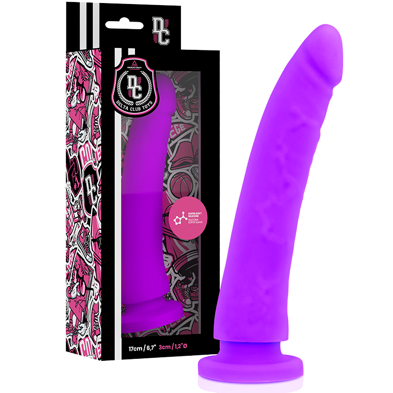 DELTA CLUB - TOYS LILAC DILDO MEDICAL SILICONE 17 CM -O- 3 CM 2 DELTA CLUB - TOYS LILAC DILDO MEDICAL SILICONE 17 CM -O- 3 CM - obrazek 2