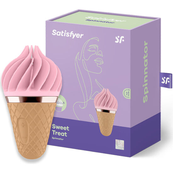 SATISFYER - SWEET TREAT SPINNATOR BROWN PINK 2 SATISFYER - SWEET TREAT SPINNATOR BROWN PINK - obrazek 2