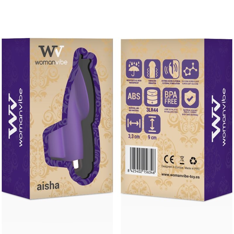 WOMANVIBE - AISHA SILICONE STIMULATOR FINGER 2 WOMANVIBE - AISHA SILICONE STIMULATOR FINGER - obrazek 2