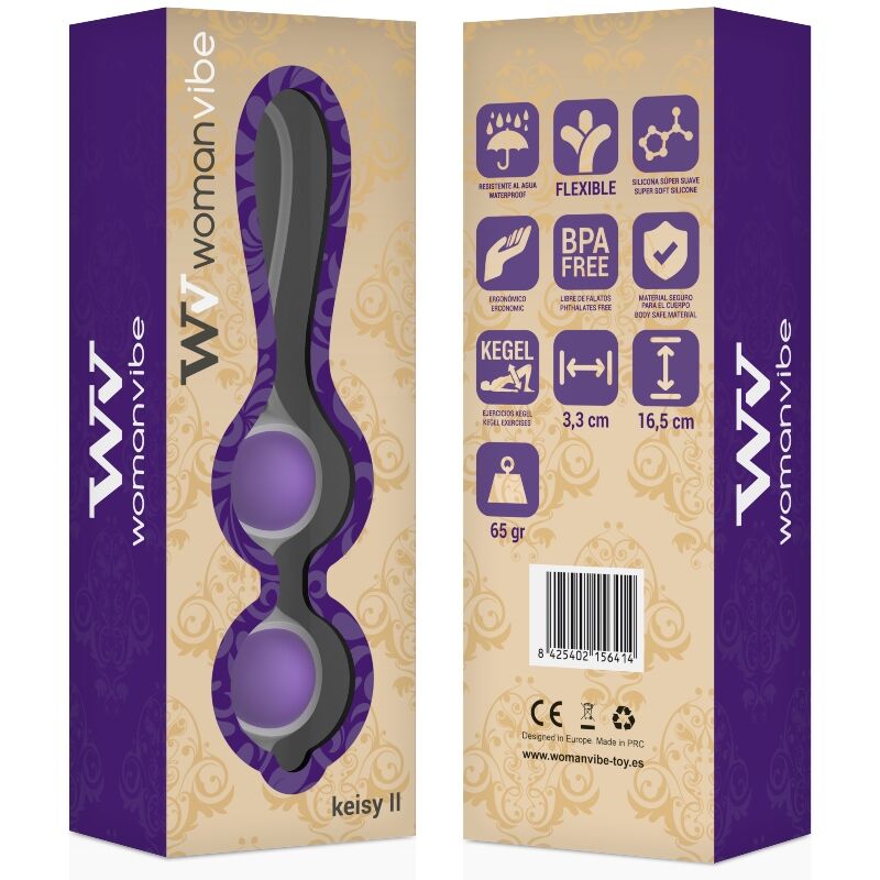 WOMANVIBE - KEISY II SILICONE BALLS 2 WOMANVIBE - KEISY II SILICONE BALLS - obrazek 2