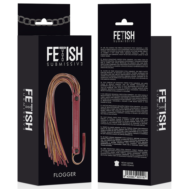 FETISH SUBMISSIVE DARK ROOM - VEGAN LEATHER WHIP 5 FETISH SUBMISSIVE DARK ROOM - VEGAN LEATHER WHIP - obrazek 5