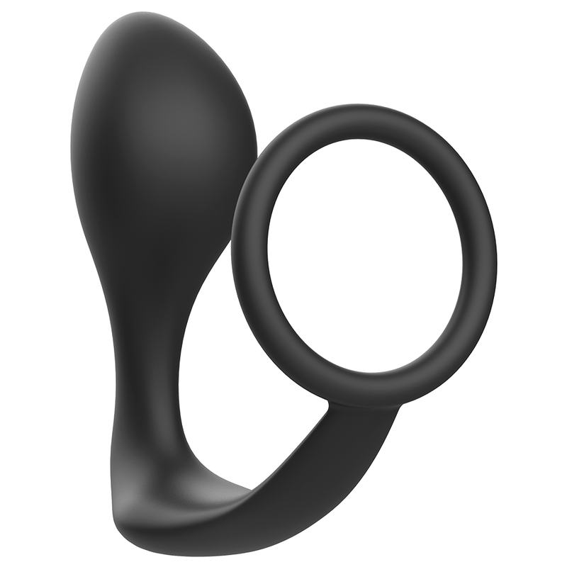 ADDICTED TOYS - ANAL PLUG WITH BLACK SILICONE RING 3 ADDICTED TOYS - ANAL PLUG WITH BLACK SILICONE RING - obrazek 3