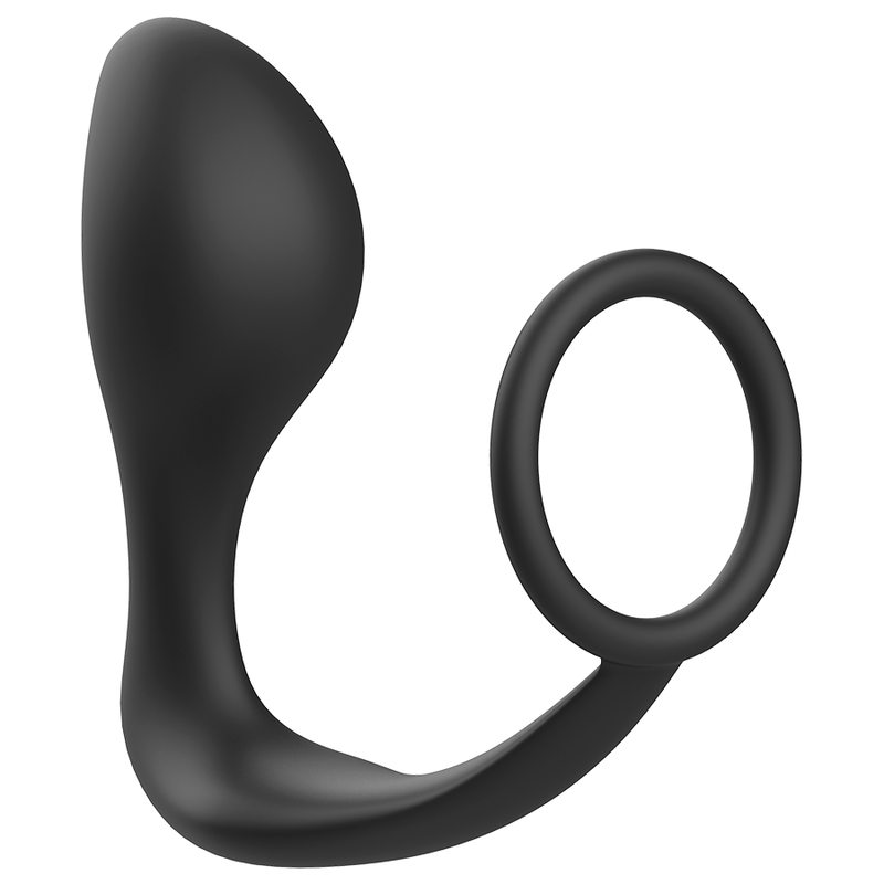 ADDICTED TOYS - ANAL PLUG WITH BLACK SILICONE RING 2 ADDICTED TOYS - ANAL PLUG WITH BLACK SILICONE RING - obrazek 2