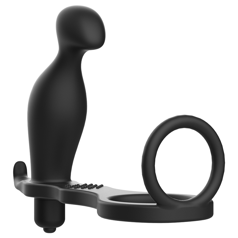 ADDICTED TOYS - ANAL PLUG WITH BLACK SILICONE RING 12 CM 2 ADDICTED TOYS - ANAL PLUG WITH BLACK SILICONE RING 12 CM - obrazek 2