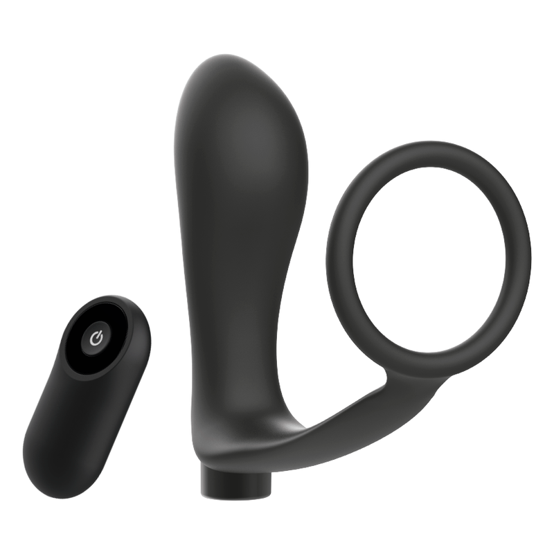 ADDICTED TOYS - PENIS RING WITH REMOTE CONTROL ANAL PLUG BLACK RECHARGEABLE 3 ADDICTED TOYS - PENIS RING WITH REMOTE CONTROL ANAL PLUG BLACK RECHARGEABLE - obrazek 3